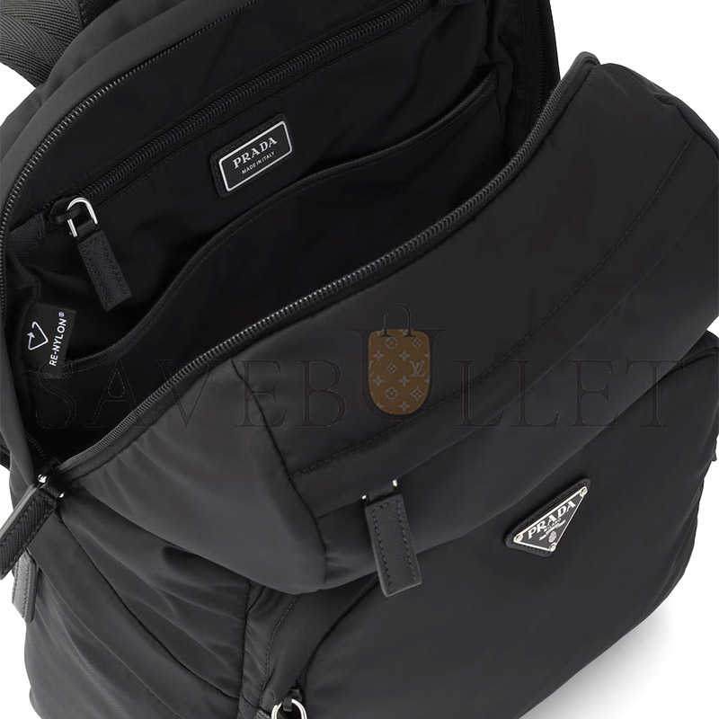 PRADA RE-NYLON AND SAFFIANO LEATHER BACKPACK 2VZ104 (39*30*17cm) 